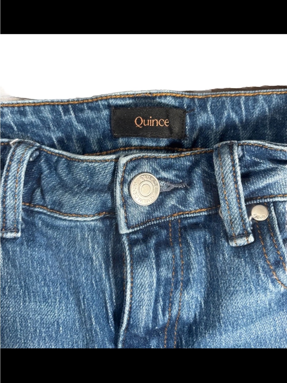 Quince Light Blue Denim Jeans - Picture 3 of 6